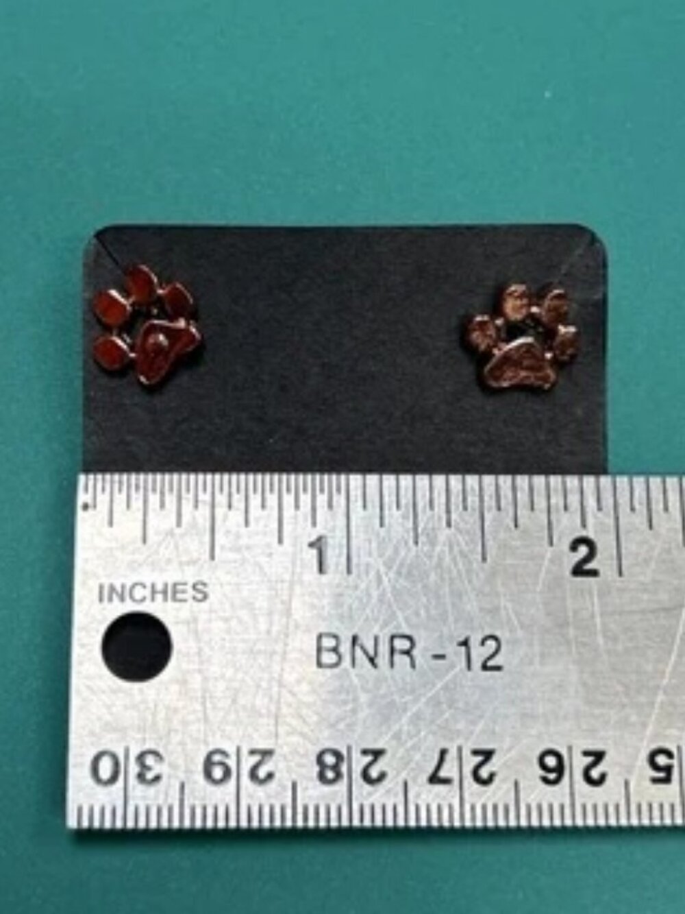 NEW ~ DOG PAW 🐾 STUD EARRINGS - Picture 8 of 8